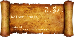 Wolner Zsolt névjegykártya